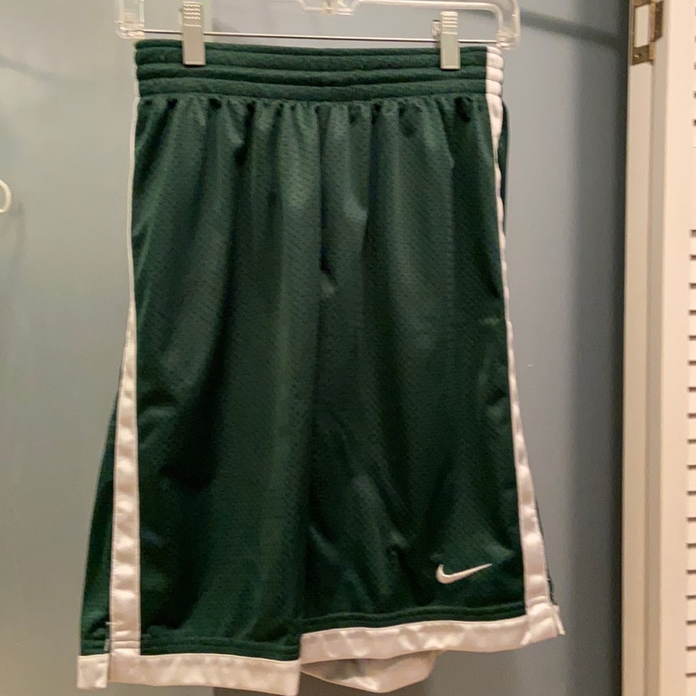 Green Nike Athletic Shorts